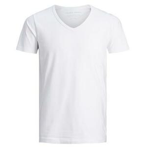 Jack&Jones Pánské triko JJEBASIC Stretch Fit 12059219 OPT WHITE S