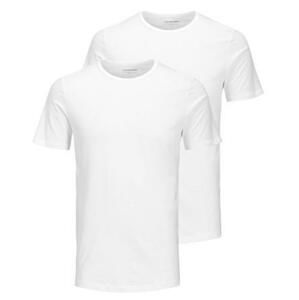 Jack&Jones 2 PACK - pánské triko JACBASIC Regular Fit 12133913 White M