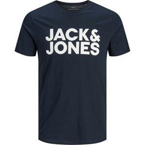 Jack&Jones Pánské triko JJECORP 12151955 Navy Blazer Slim M