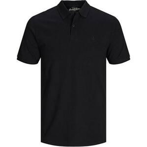 Jack&Jones Pánské polo triko Slim Fit JJEBASIC 12136516 Black XXL