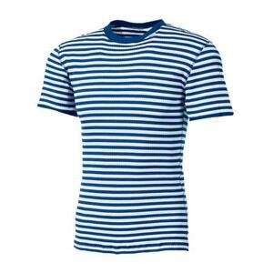 PROGRESS MLs NKR pánské funkční tričko s krátkým rukávem L proužek modrá/bílá