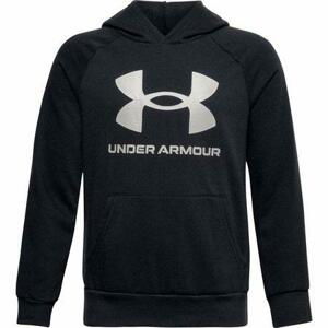 Under Armour Dětská mikina RIVAL FLEECE HOODIE, Černá, 150 - 160