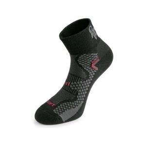 Ponožky CXS SOFT, černo-červené, vel. 42
