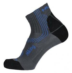 Husky Ponožky Hiking šedá/modrá L (41-44), 41 - 44