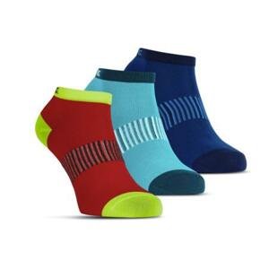 SALMING Performance Ankle Sock 3-pack Blue/Red/Lapis, 43-46