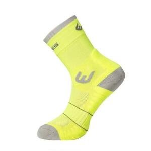 PROGRESS WALKING letní turistické ponožky 43-47 reflexní žlutá/šedá, 9-12
