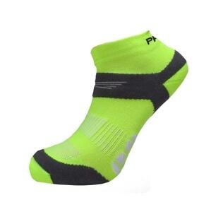 PROGRESS RUNNING SOX běžecké ponožky 43-47 reflexní žlutá/šedá, 9-12