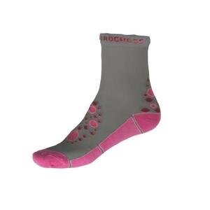 PROGRESS KIDS SUMMER SOX dětské funkční ponožky 26-29 šedá/růžová