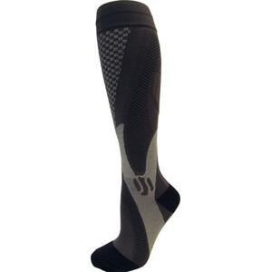 Kompresní sportovní ponožky CHECKER, černé, vel. 35-38, 37 - 39