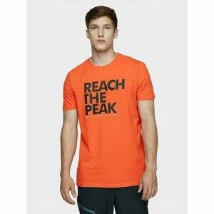 4F Pánské triko, Oranžová, XL