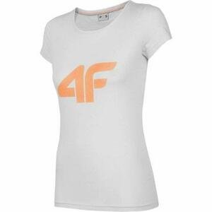 4F Dámské triko white M, Bílá