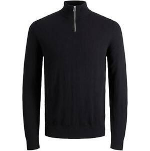 Jack&Jones Pánský svetr JJEEMIL 12189339 Black XXL