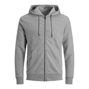 Jack&Jones Pánská mikina 12181901 JJEBASIC Light Grey Melange L