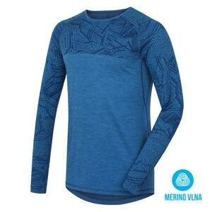Husky Merino termoprádlo Pánské triko s dlouhým rukávem tm. modrá M