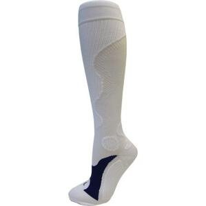 Kompresní sportovní ponožky WAVE, bílé, vel. 45+, 46 - 48