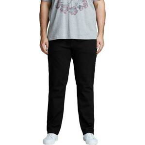 Jack&Jones PLUS Pánské džíny Slim Fit JJITIM JJORIGINAL 12153645 Black Denim 48/32