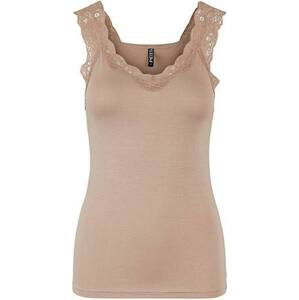 Pieces Dámské tílko PCBARBERA Tight Fit 17106017 Warm Taupe M