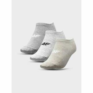 4F Dámské kotníkové ponožky, beige, melange+cold, light, grey, melange+grey, melange, 39 - 42