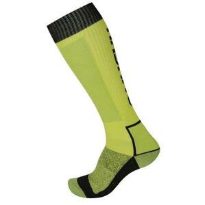 Husky Ponožky Snow Wool zelená/černá M (36-40), 36 - 40