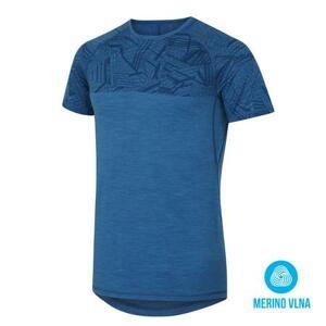 Husky Merino termoprádlo Pánské triko s krátkým rukávem tm. modrá L
