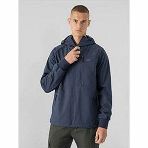 4F Pánská softshellová bunda - velikost L navy L, Tmavě, modrá