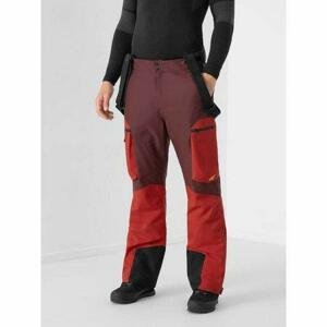 4F Pánské lyžařské kalhoty, burgundy, XL