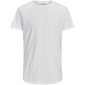 Jack&Jones Pánské triko JJENOA Long Line Fit 12113648 White XL