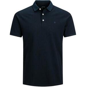 Jack&Jones PLUS Pánské polo triko Slim Fit JJEPAULOS 12143859 Dark Navy 3XL, XXXL