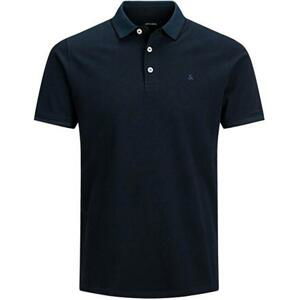 Jack&Jones PLUS Pánské polo triko Slim Fit JJEPAULOS 12143859 Dark Navy XXL