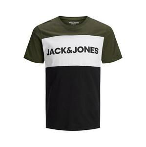 Jack&Jones Pánské triko JJELOGO Regular Fit 12173968 Forest Night S