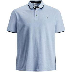 Jack&Jones PLUS Pánské polo triko Slim Fit JJEPAULOS 12143859 Bright Cobalt 4XL, XXXXL