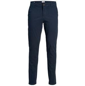 Jack&Jones Pánské kalhoty JJIMARCO JJDAVE Slim Fit 12174309 Navy Blazer 29/32