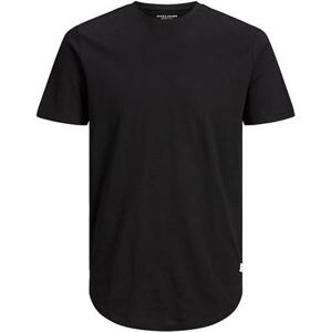 Jack&Jones Pánské triko JJENOA Long Line Fit 12113648 Black XL