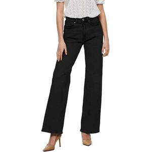 ONLY Dámské džíny ONLJUICY Wide Leg Fit 15235241 Black Denim 30/30