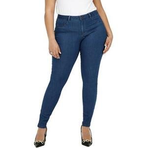 ONLY CARMAKOMA Dámské džíny CARTHUNDER Skinny Fit 15254261 Medium Blue Denim XL/32