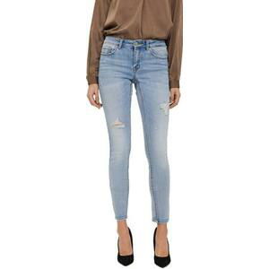 Vero Moda Dámské džíny VMLYDIA Skinny Fit 10258092 Light Blue Denim L/34