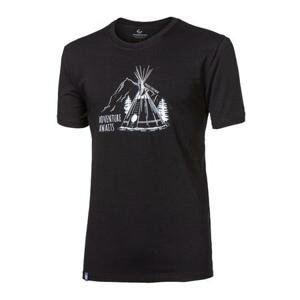 PROGRESS PIONEER "TEEPEE" pánské triko s bambusem L černá