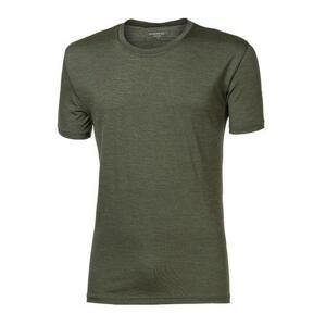 PROGRESS ORIGINAL MERINO mens T-shirt XL khaki melír