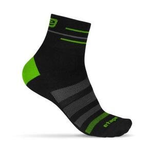 Etape – ponožky SOX, černá/zelená M/L (40-43)
