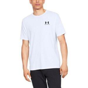 Under Armour Pánské triko Sportstyle Left Chest SS white /  / black S