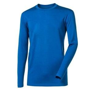 PROGRESS ORIGINAL LS MERINO pánské triko S modrý melír, Modrá