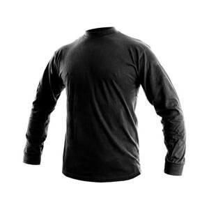 Pánské tričko s dlouhým rukávem PETR, černé, vel. 4XL, XXXXL