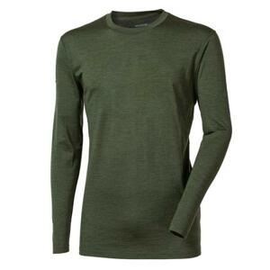 PROGRESS ORIGINAL LS MERINO pánské triko XL khaki melír