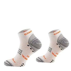 COMODO Běžecké ponožky Coolmax RUN5, Bílá, 43 - 46