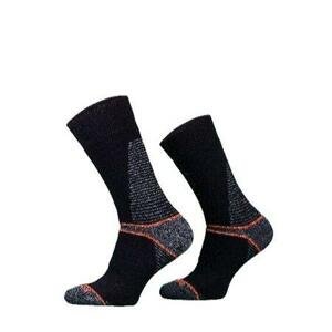 COMODO Outdoorové Merino ponožky TRE8, černá,, tm., šedá, 39 - 42