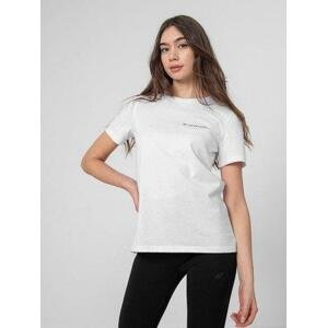 4F Dámské bavlněné tričko, Bílá, XS