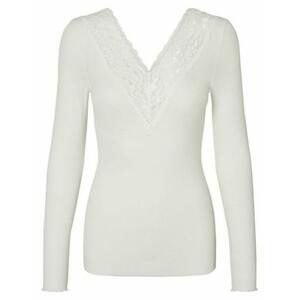 Pieces Dámské triko PCSIRI Tight Fit 17095374 Bright White L