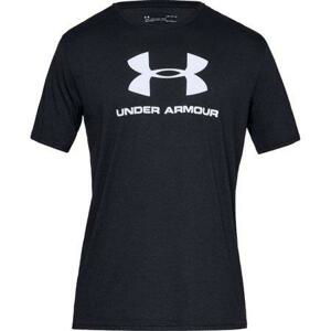 Under Armour Pánské triko SPORTSTYLE LOGO SS black XXL, Černá