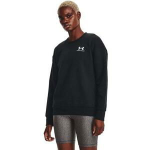 Under Armour Dámská fleecová mikina Essential Fleece Crew black M, Černá