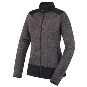 Husky Dámský fleecový svetr na zip Alan L black XL
